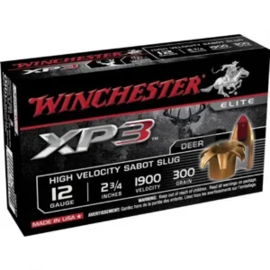 Cartucho Winchester SABOT XP3 de calibre 12-76